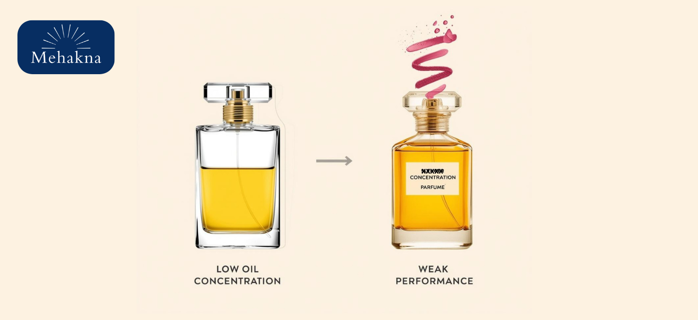 Low Oil Concentration = Weak Performance