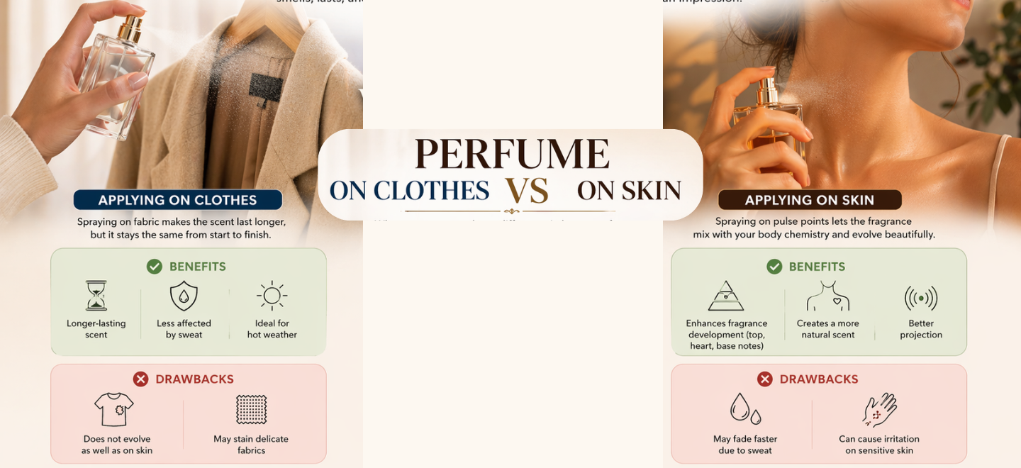 Perfume on Clothes vs Skin