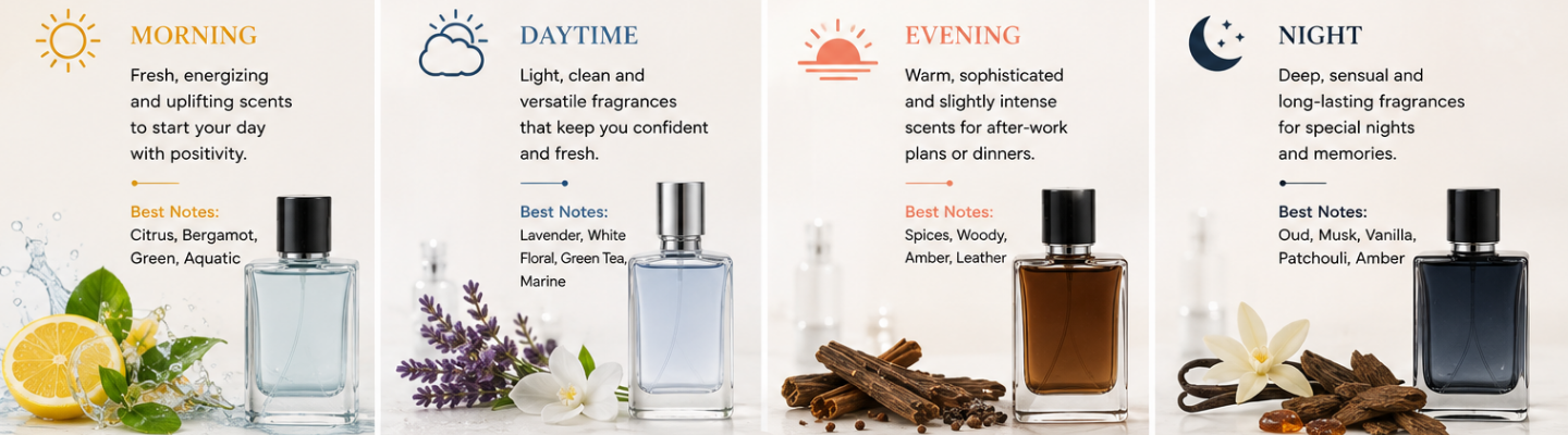 which perfumes to apply during time of shower