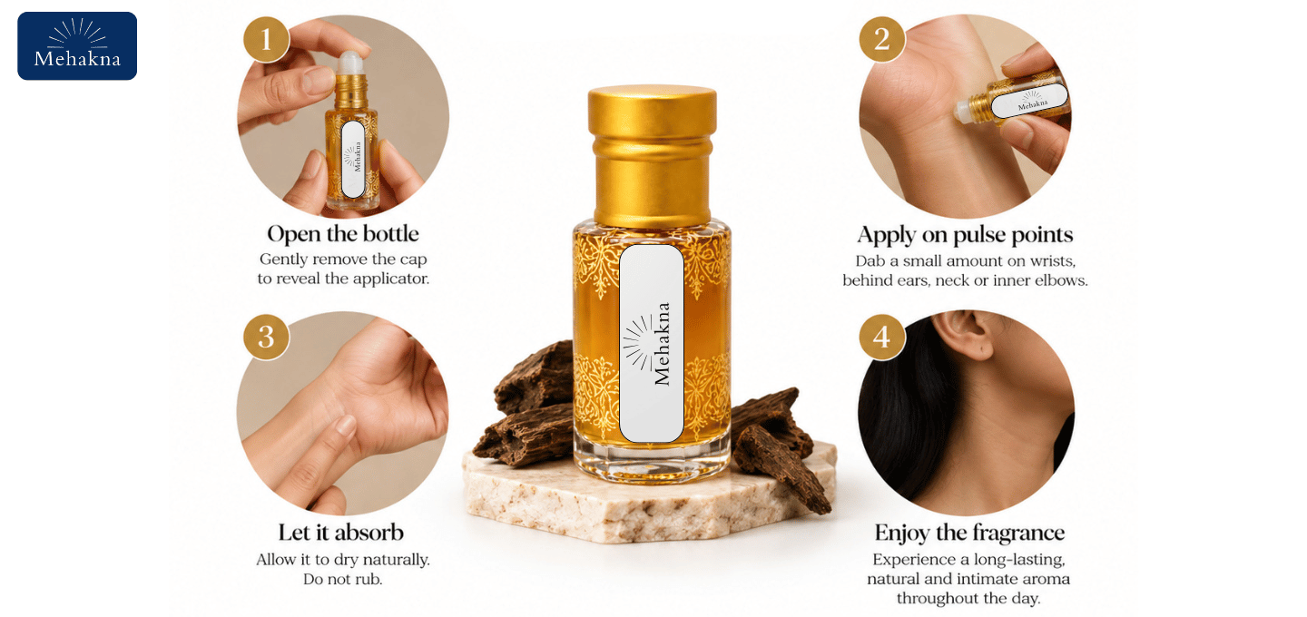 How to apply Musk-e-Rizali Attar